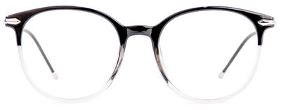 Black/Grey Aria Eyeglasses Women Front - Leone Eyewear