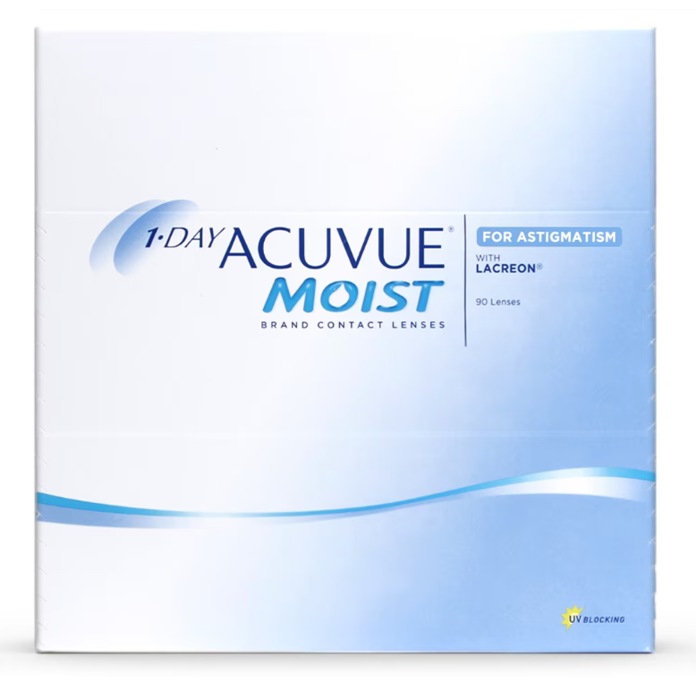 Acuvue MOIST 1 DAY LACREON  ASTIGMATISM x90 Pack