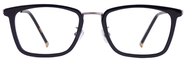 Black Ideal Eyeglasses Men Front - Leone Eyewear