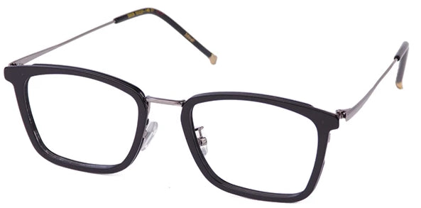 Black Ideal Eyeglasses Men Side - Leone Eyewear