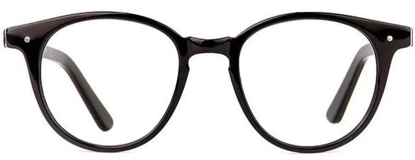 Black Ana Eyeglasses Women Front - Leone Eyewear