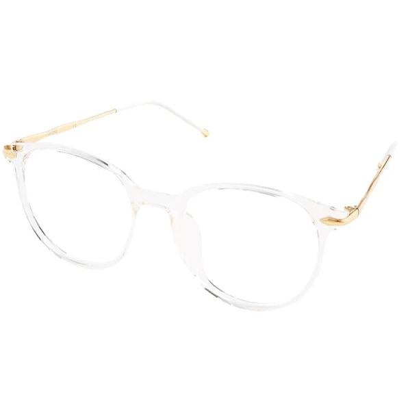 Clear Aria Eyeglasses Women Side - Leone Eyewear