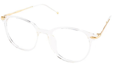 Clear Aria Eyeglasses Women Side - Leone Eyewear