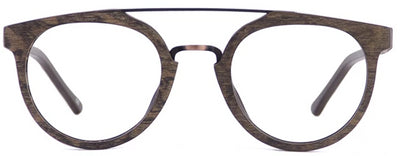 Wood Dallas Eyeglasses Men Front - Leone Eyewear