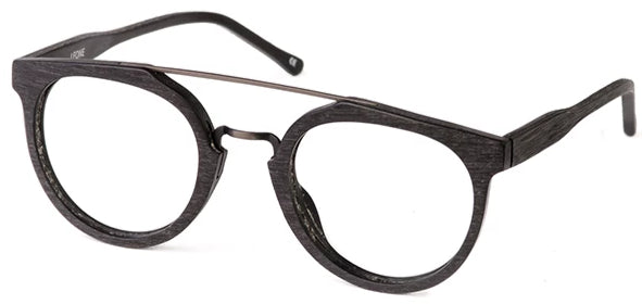 Matt Black Dallas Eyeglasses Men Side - Leone Eyewear
