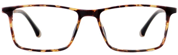 Matt Tortoise Hunter Eyeglasses Front - Leone Eyewear