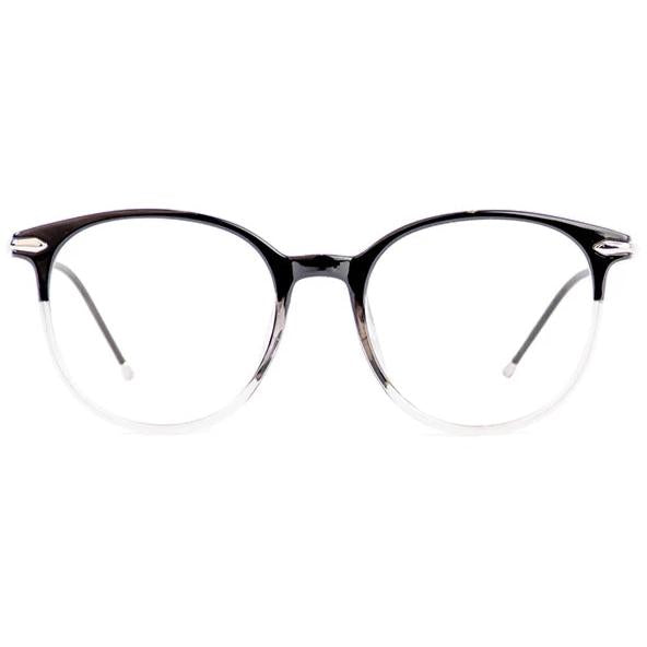 Black/Grey Aria Eyeglasses Women Front - Leone Eyewear