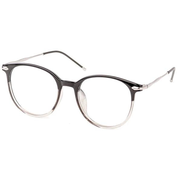 Black/Grey Aria Eyeglasses Women Side - Leone Eyewear