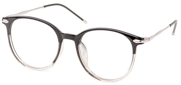 Black/Grey Aria Eyeglasses Women Side - Leone Eyewear