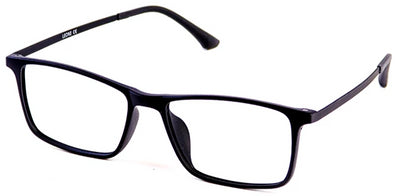 Matt Black Hunter Eyeglasses Side - Leone Eyewear